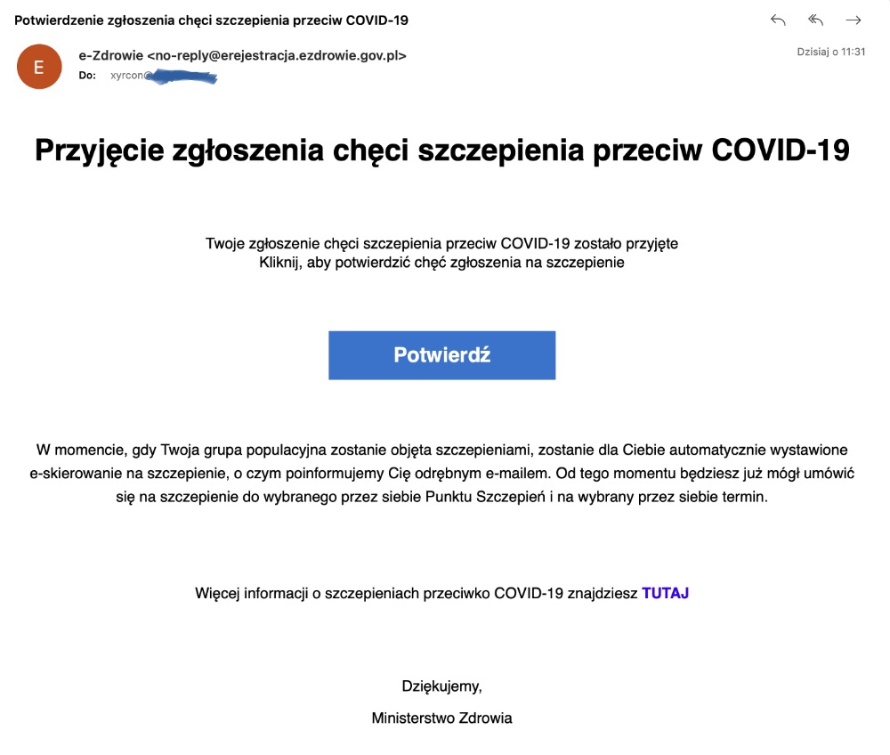 Szczepienie przeciwko COVID-19: dopisz się do kolejki przez internet
