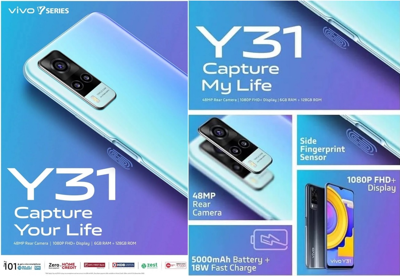 Vivo Y31 zdradza swoją specyfikację