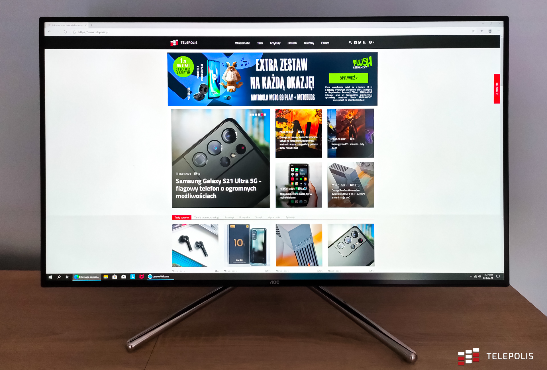 AOC U32U1 – test monitora zaprojektowanego przez Porsche