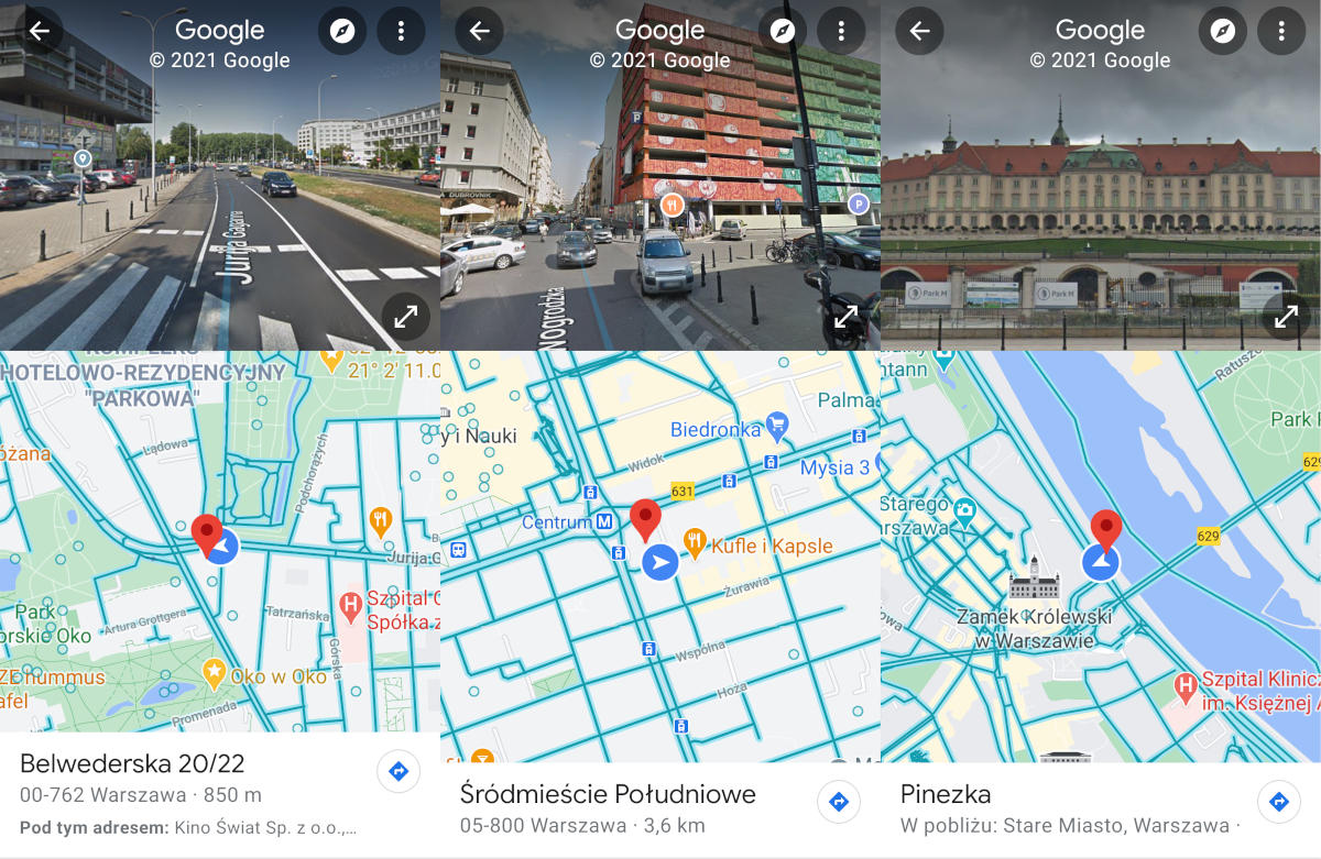 Mapy Google i Street View z dzielonym ekranem. Korzystaliście już z nowej funkcji?