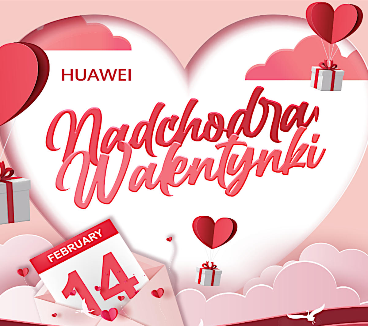 Walentynki z Huawei w AppGallery: do zdobycia vouchery i nagrody, w tym głośnik Sound X