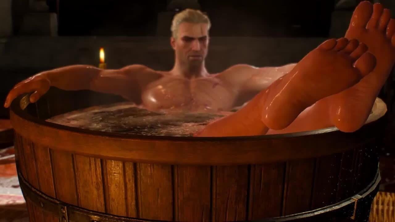Kultowa scena z Wiedźmina 3 przerobiona na wersję na PlayStation 1