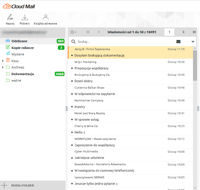 CloudMail od nazwa.pl – poczta e-mail, na której atuty warto zwrócić uwagę
