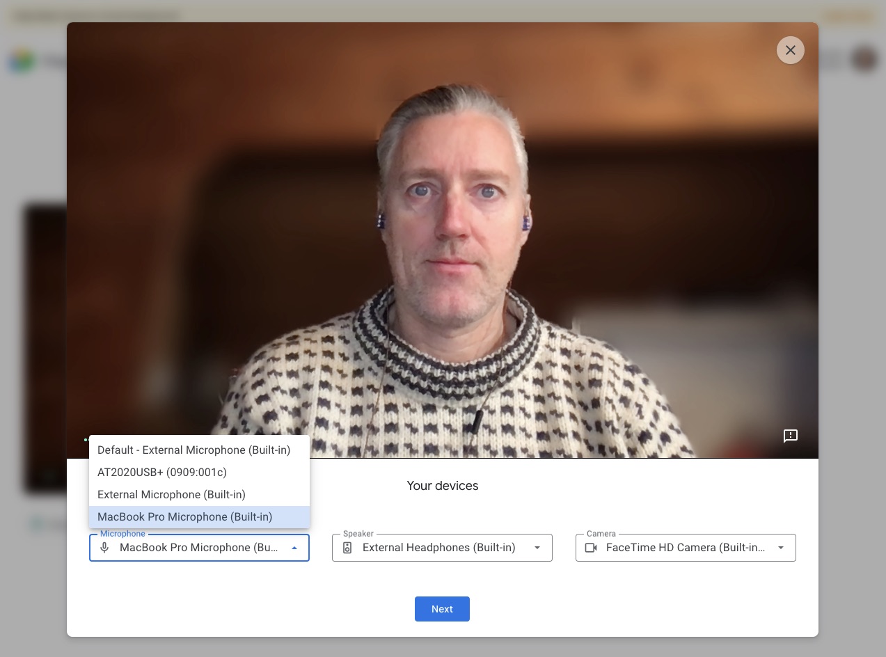 Google Meet: Koniec niespodzianek, można sprawdzić podgląd przed rozmową