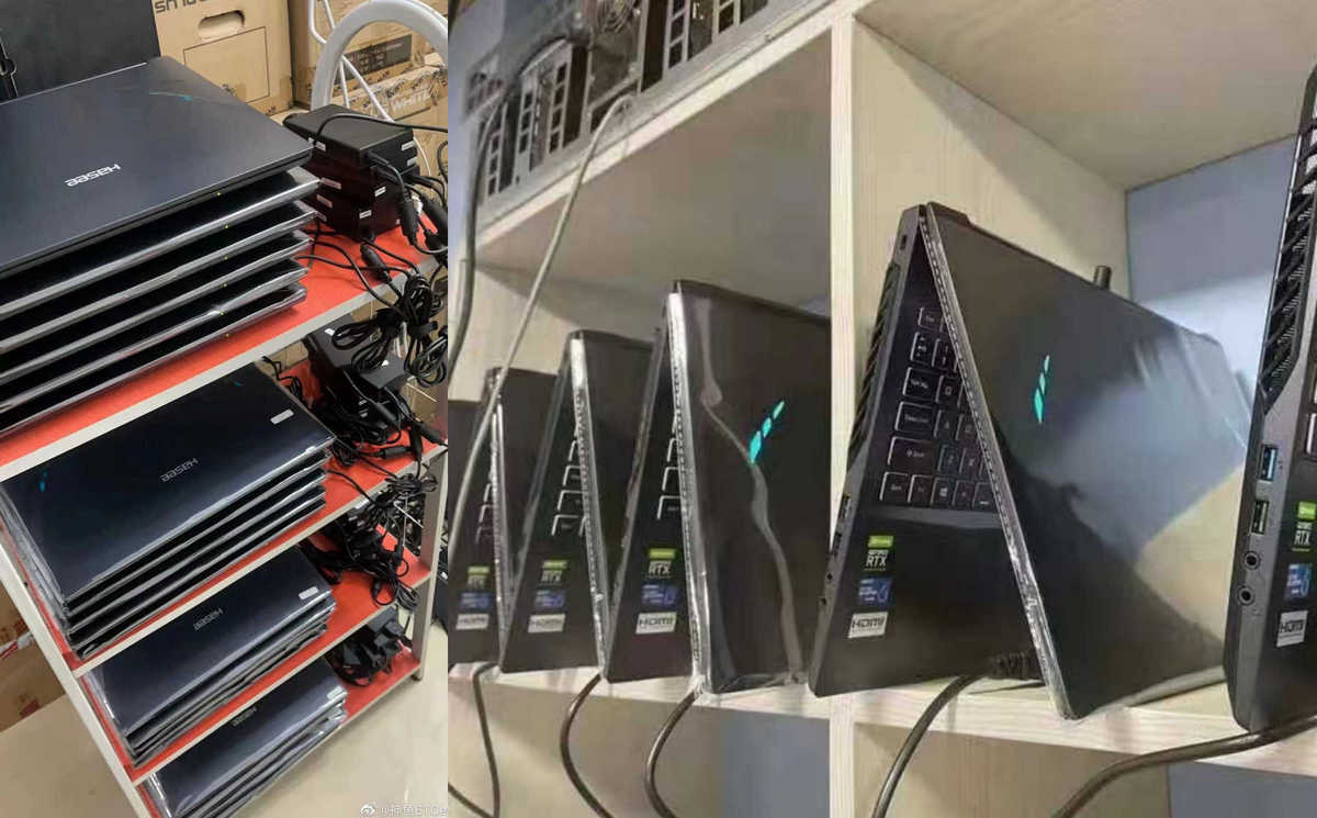 Laptopy znikną ze sklepów? Chińczycy budują z nich koparki kryptowalut