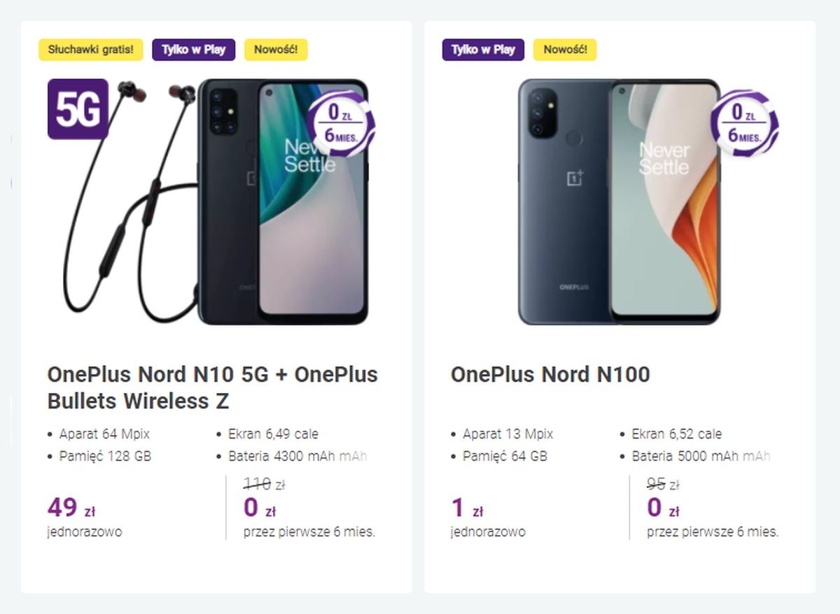 Telefony OnePlus w ofercie sieci Play, na wyłączność