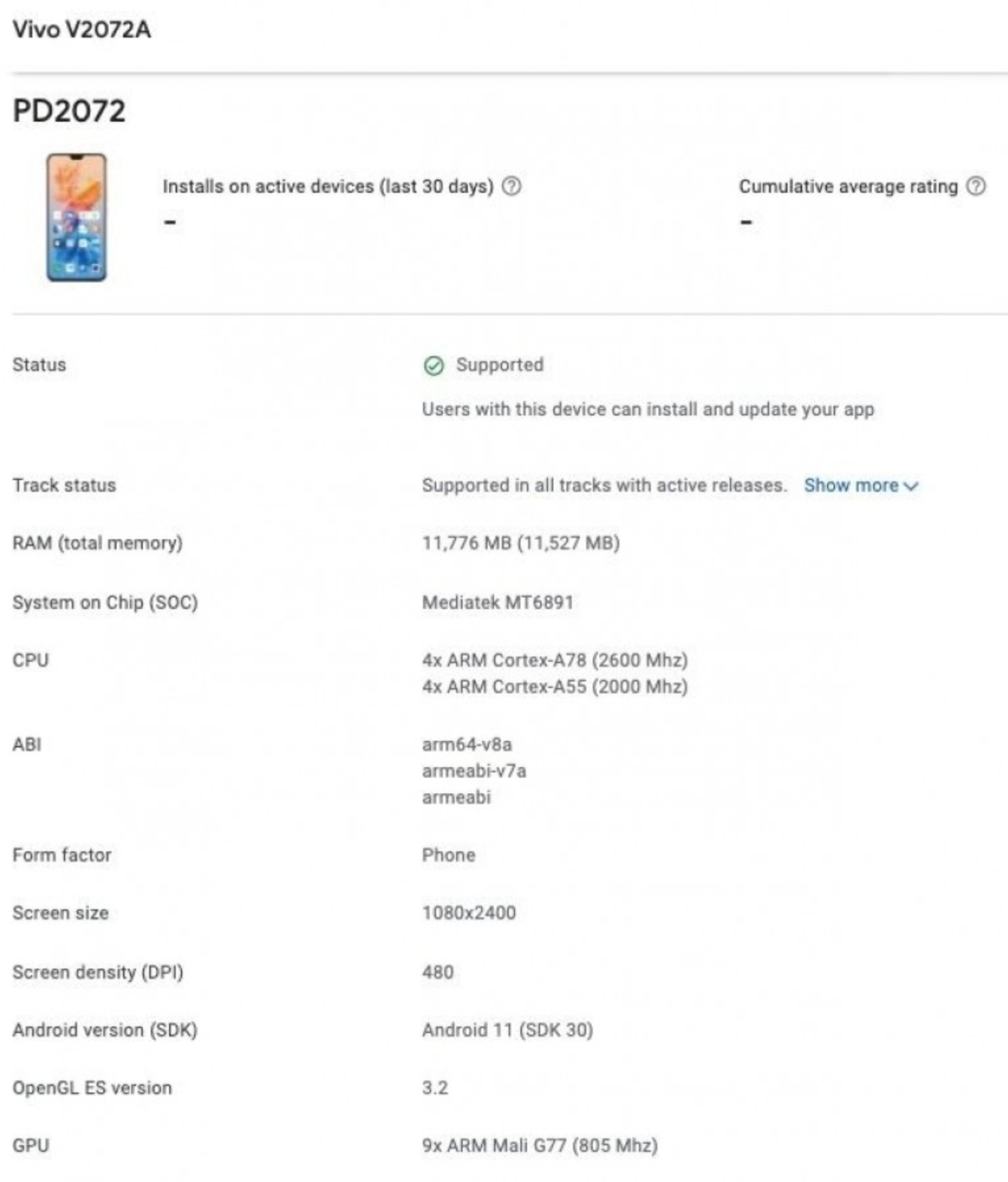 Vivo S9 będzie pierwszym telefonem z ukłedem MediaTek Dimensity 1100