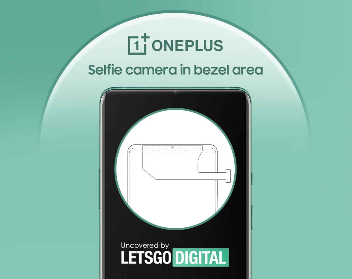 OnePlus patentuje telefon z aparatem w wąskiej ramce nad ekranem