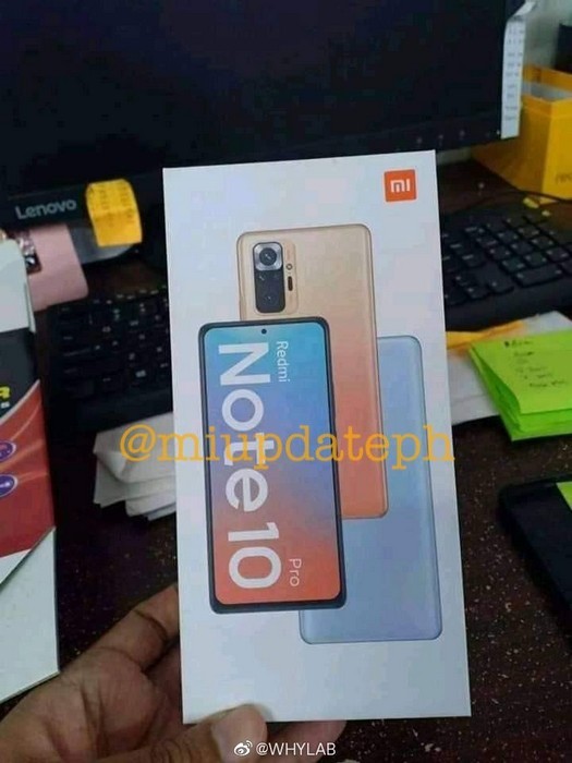 Xiaomi Redmi Note 10 Pro pozuje na oficjalnych renderach