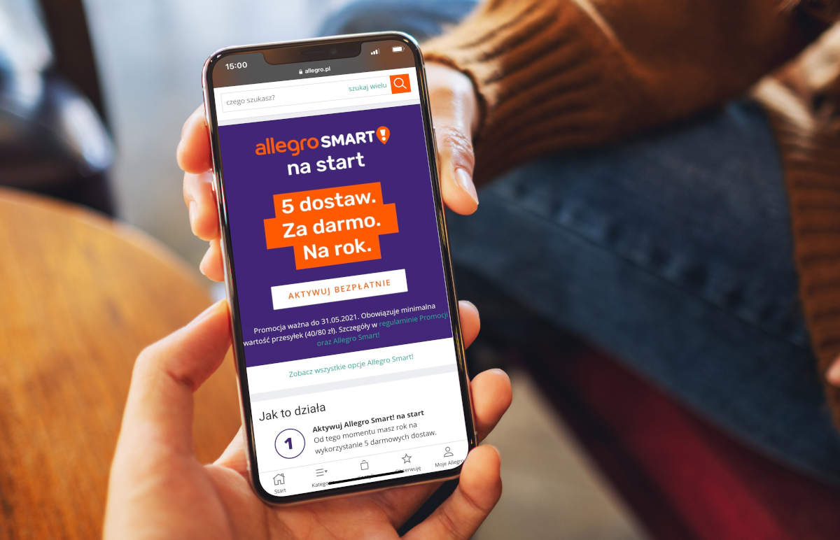 Pięć darmowych dostaw z Allegro w promocji „Smart! na start”