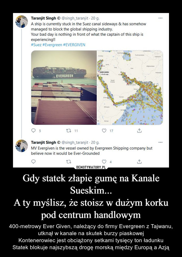Udało się ruszyć Ever Given, kanał Sueski zostanie odblokowany