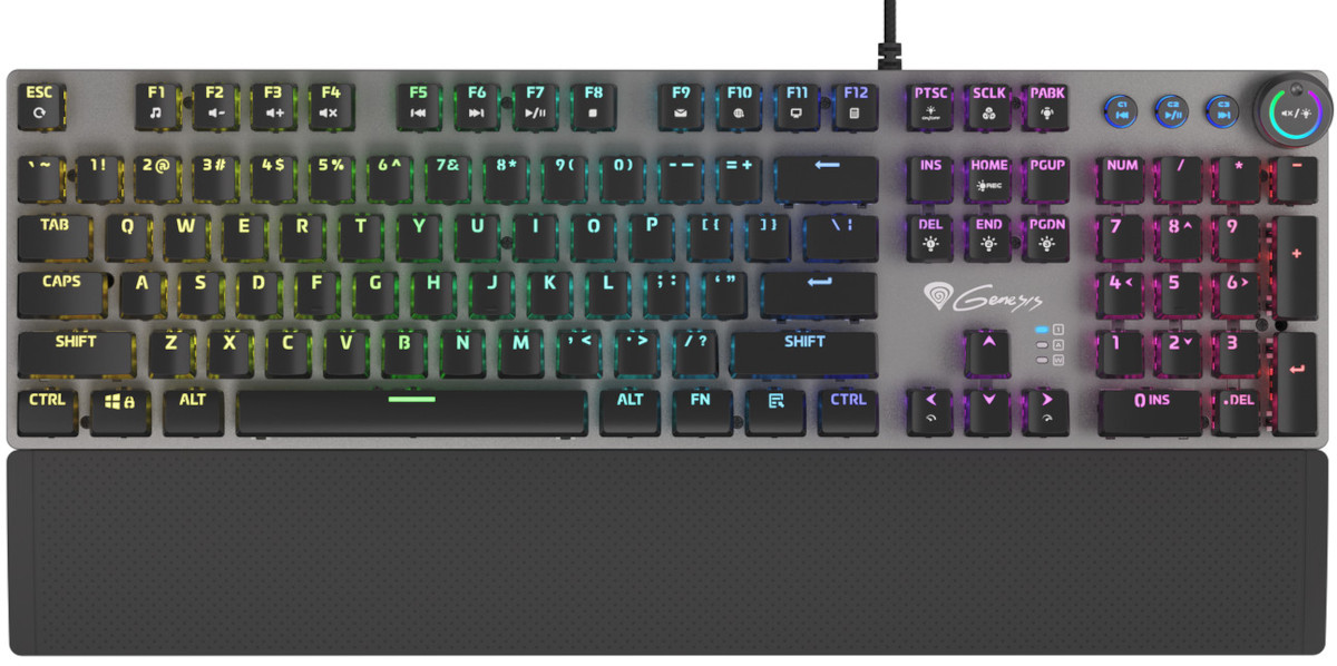 Genesis Thor 380, 400 i 401 RGB - debiutują niedrogie niskoprofilowe klawiatury mechaniczne