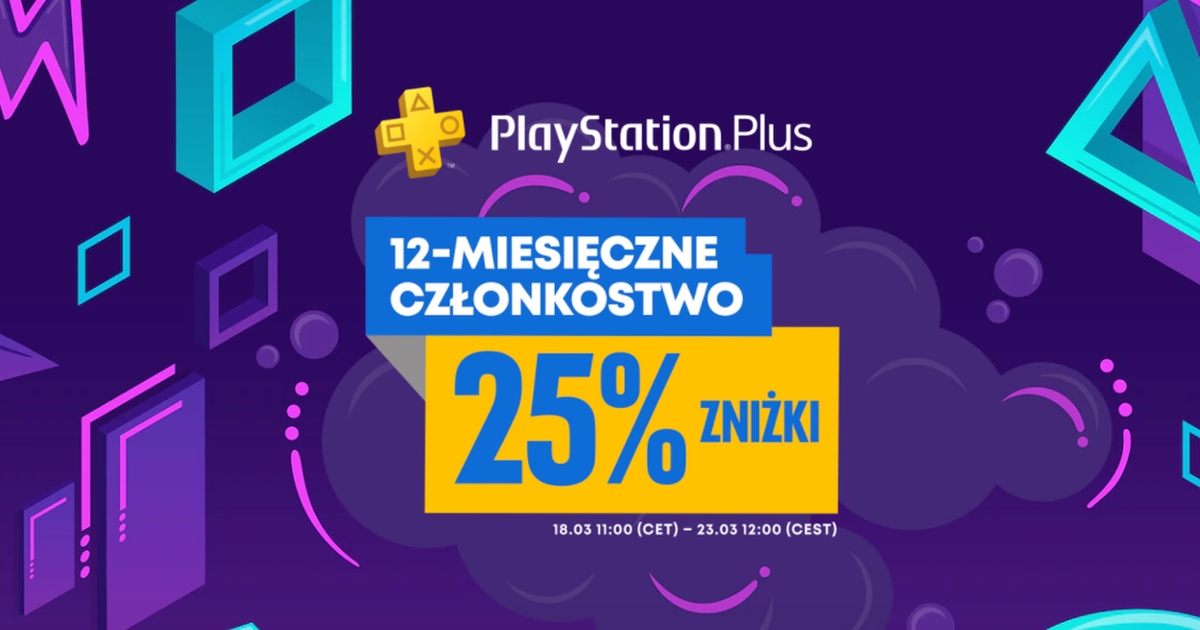 PlayStation Plus na rok taniej o 25%