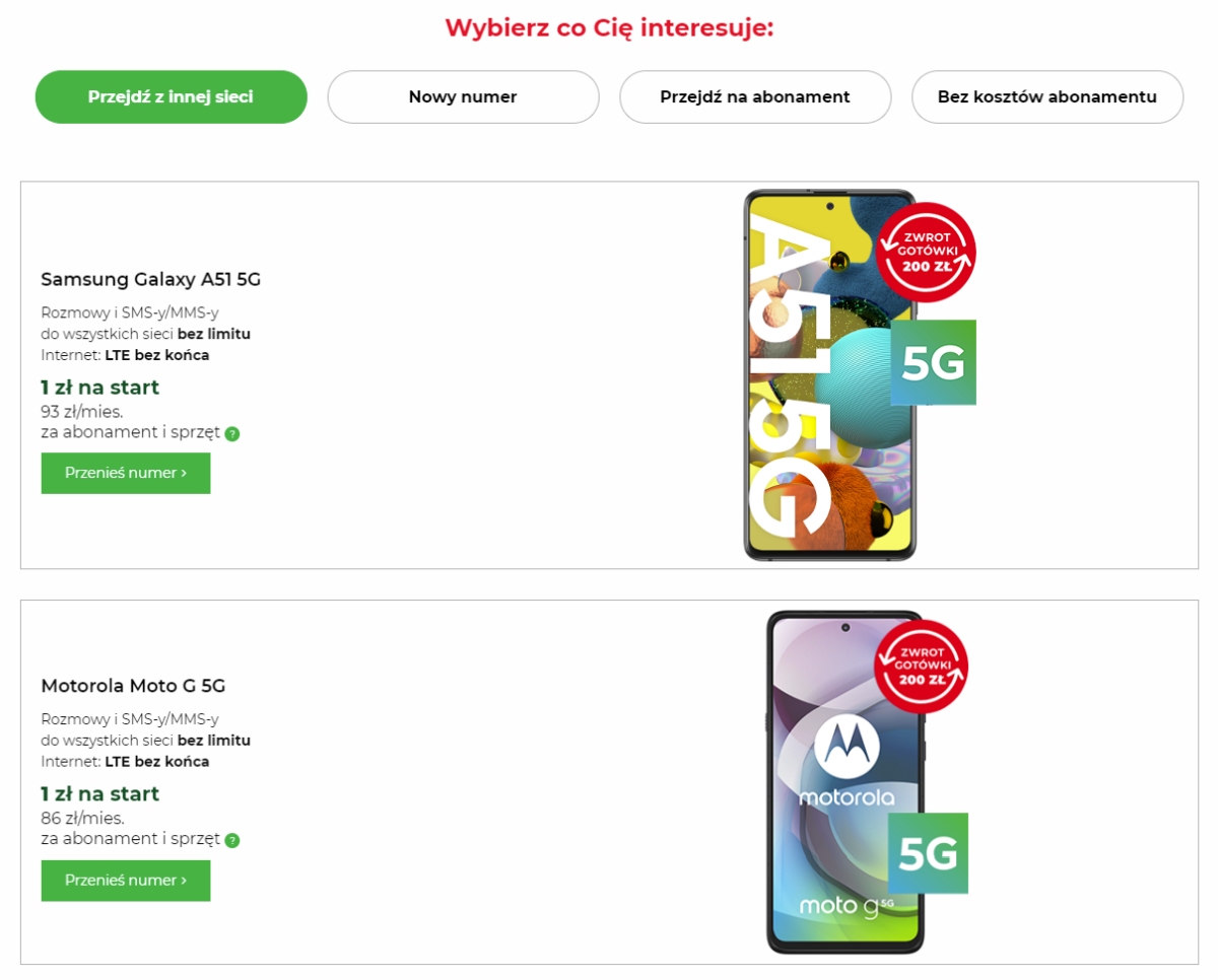 Wiosenna Premia w Plusie: kup smartfon 5G i odbierz 200 zł