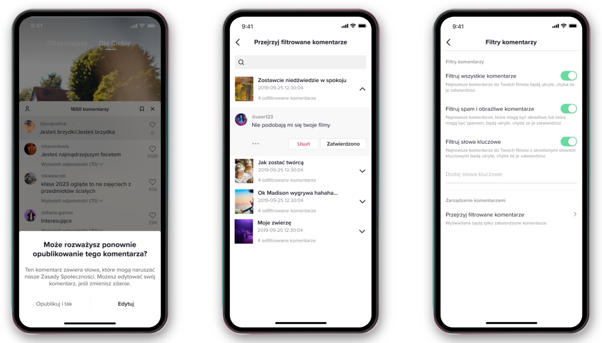 TikTok z nowymi funkcjami. Ma być więcej życzliwości w dyskusjach