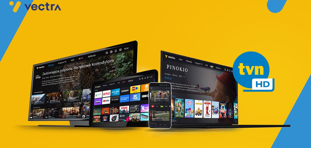 Vectra rozszerza usługę TV Smart o kanał TVN HD