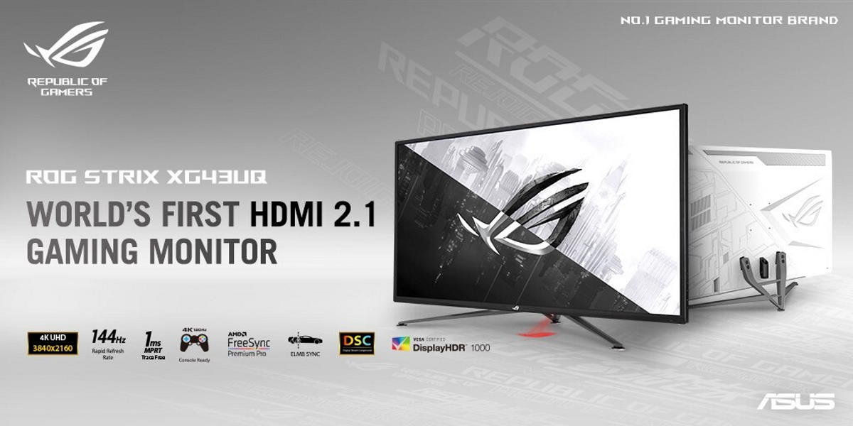 Asus ROG Strix XG43UQ - pierwszy gamingowy monitor z HDMI 2.1