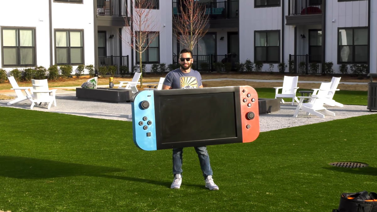 Zbudował największe na świecie Nintendo Switch, które działa