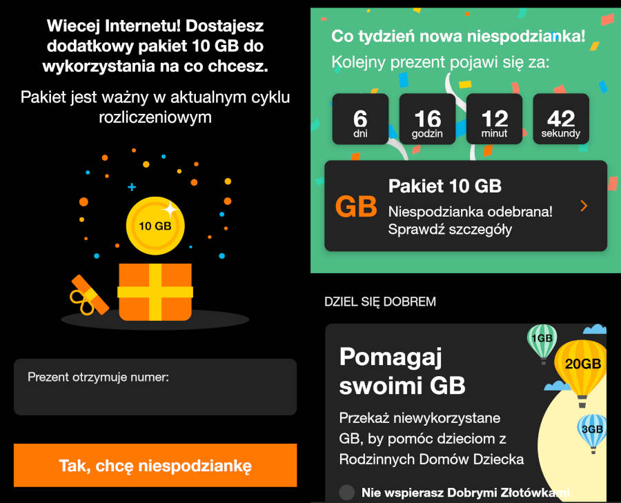 Dziś środa, więc Orange daje darmowe 10 GB. Kto może odebrać bonus?