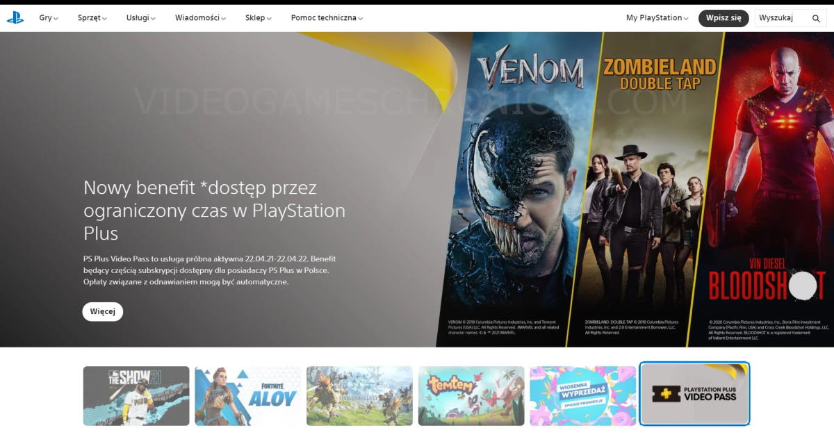 Abonenci PlayStation Plus dostaną dostęp do filmów Sony