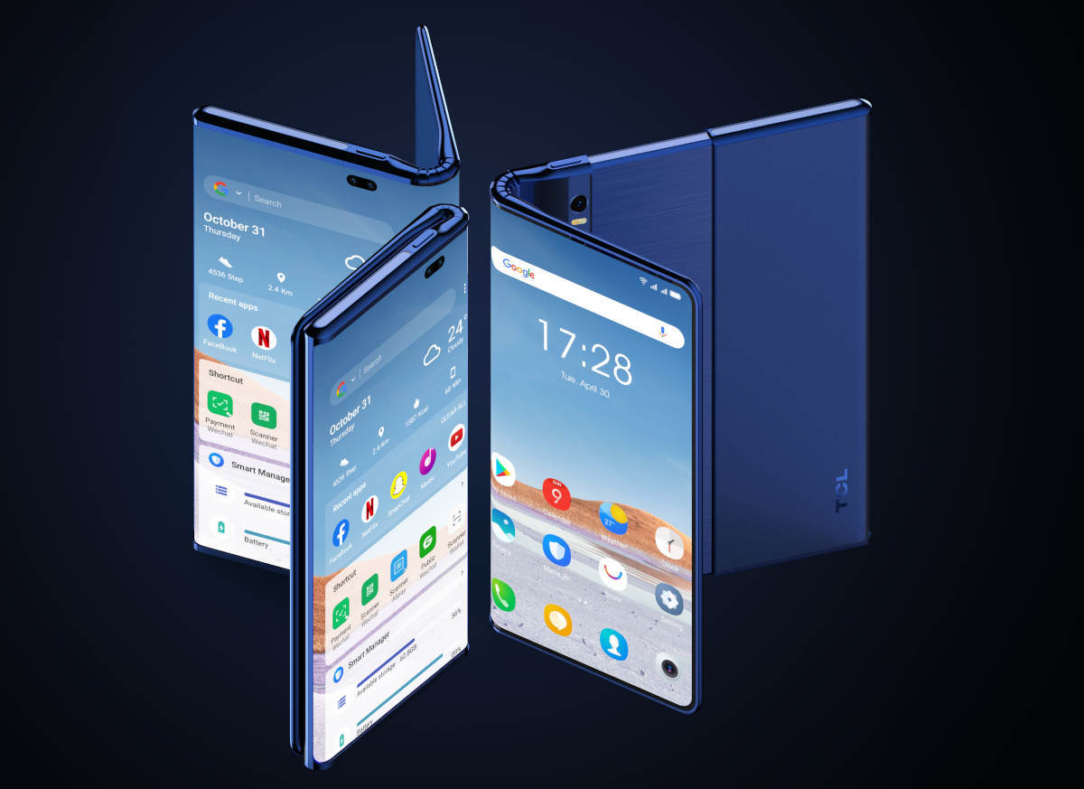 TCL Fold ‘n Roll: rozkładany i rozciągany smartfon. Zrobisz z niego tablet 10 cali