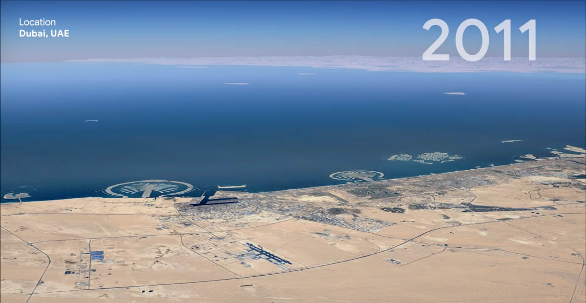Timelapse w 	Google Earth pozwala zaobserwować, jak Ziemia zmieniała się na przestrzeni lat