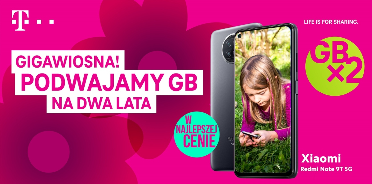 Przyjdź do T-Mobile i zgarnij dwa razy więcej gigabajtów
