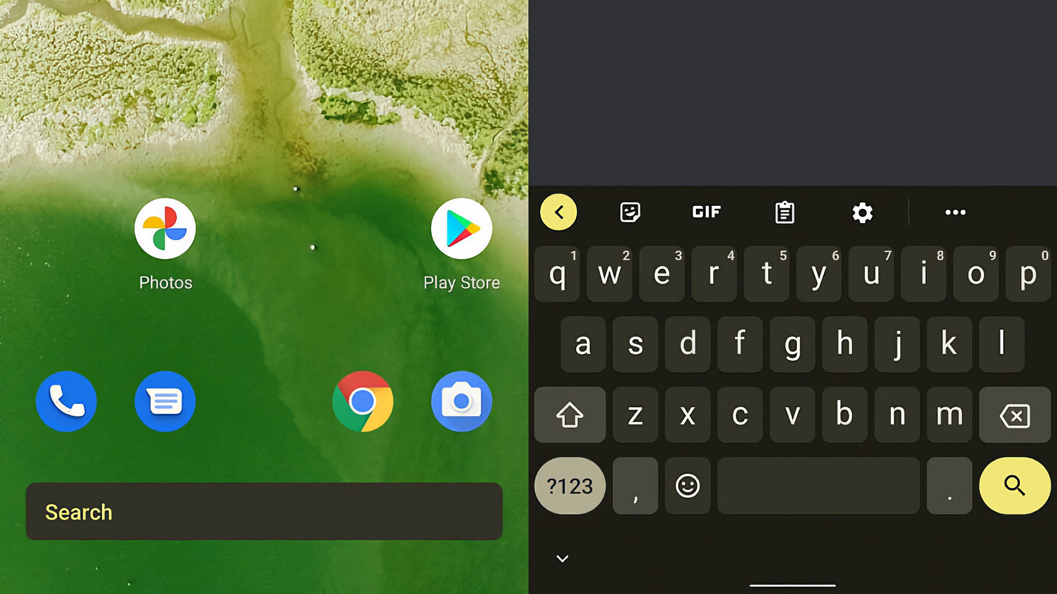 Android 12 i Gboard: Wszystko w kolorach pobranych z tapety