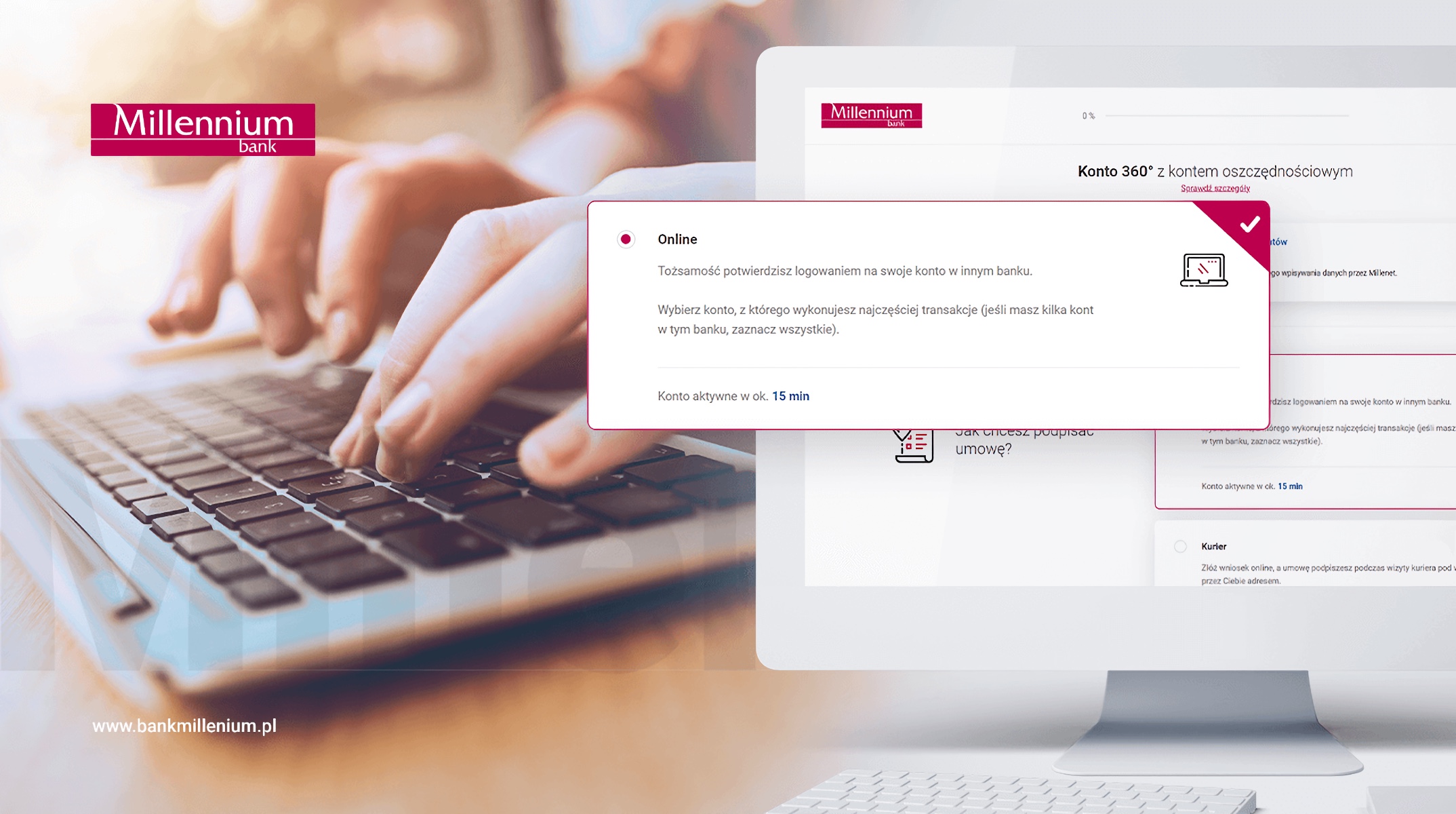 Bank Millenium: konto online nawet bez selfie dzięki Open Banking