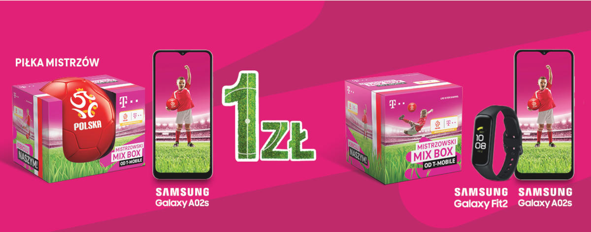 T-Mobile: piłkarskie zestawy MIX BOX z telefonem