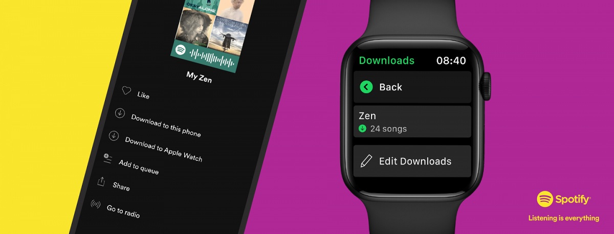 Spotify pozwala pobierać piosenki na Apple Watcha