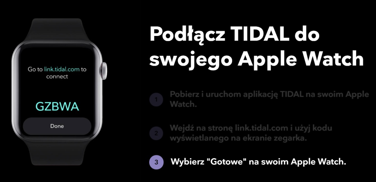 Tidal teraz także na zegarku Apple Watch