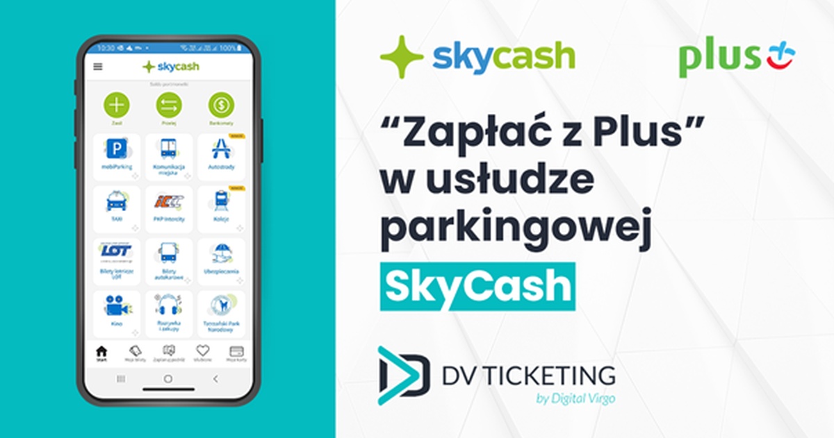 „Zapłać z Plus” w usłudze parkingowej SkyCash
