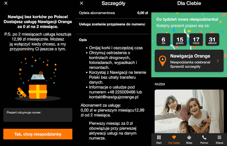 Nawigacja za darmo. Kolejna środa z Mój Orange