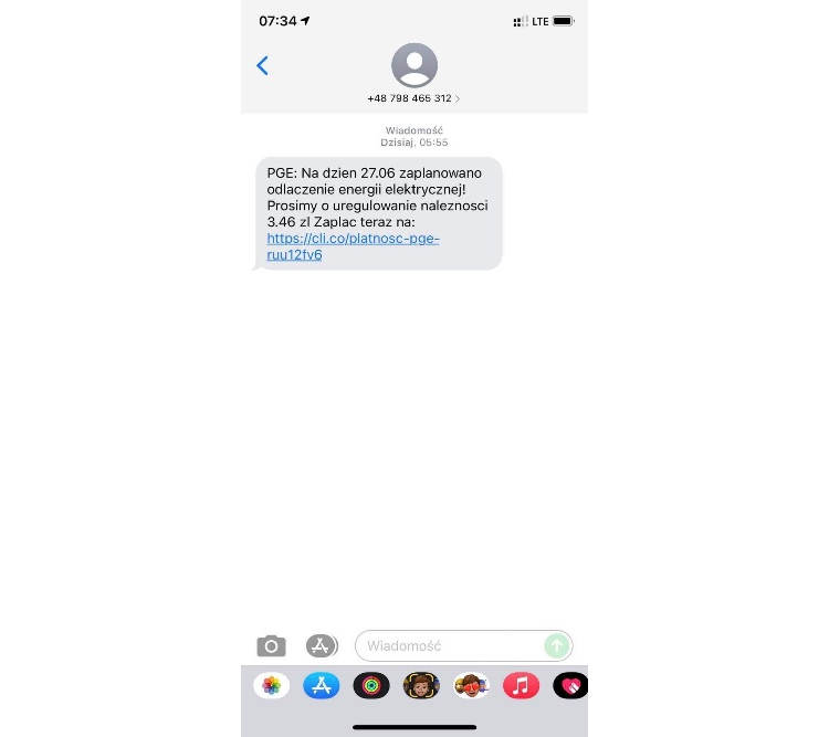 SMS o zaległości w płatnościach z PGE? To nowa pułapka