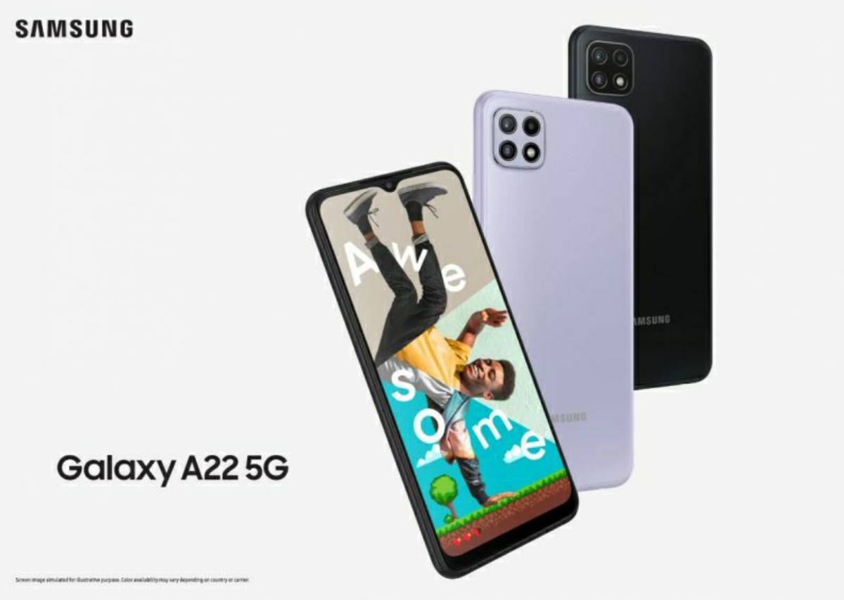 Samsung Galaxy A22 oficjalnie - zarówno w wersji 4G, jak i 5G