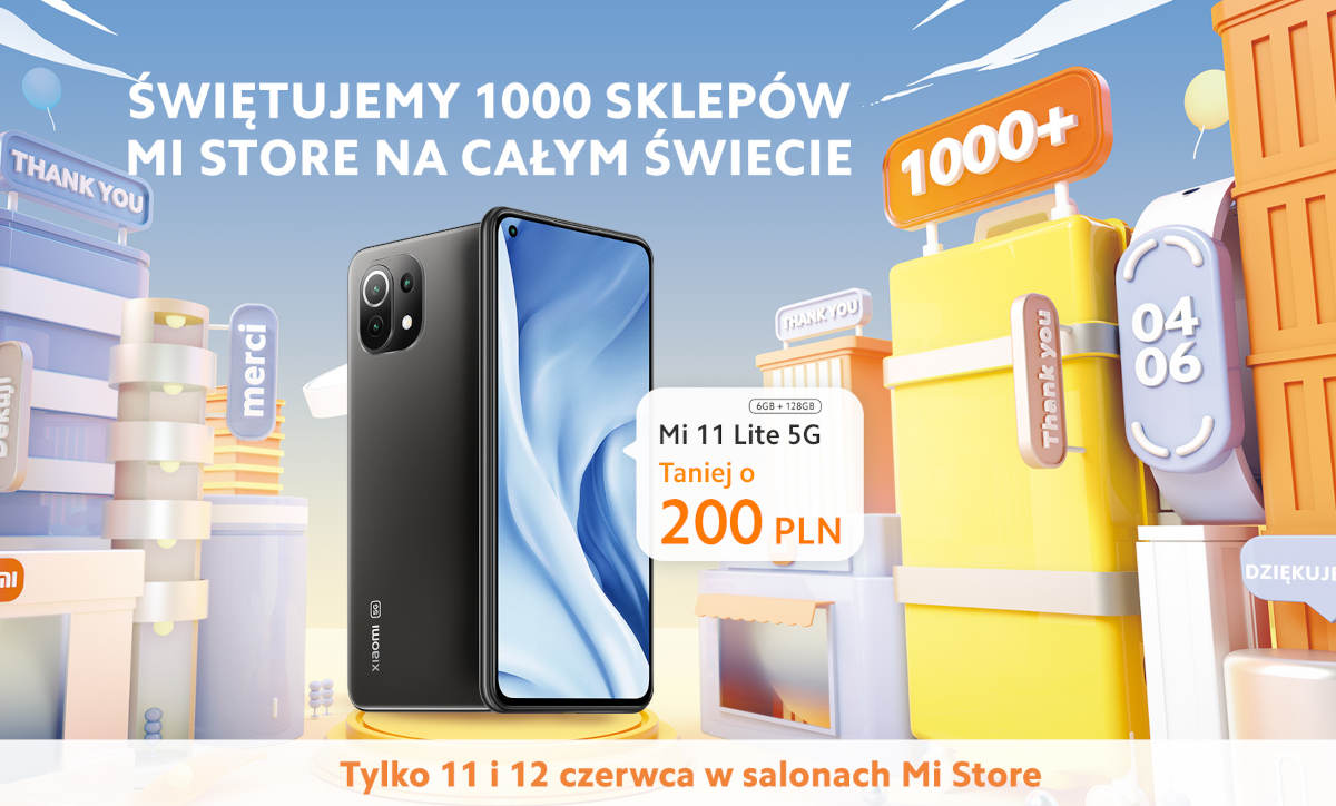 Xiaomi Mi 11 Lite 5G w promocji: taniej w akcji „1000 sklepów”