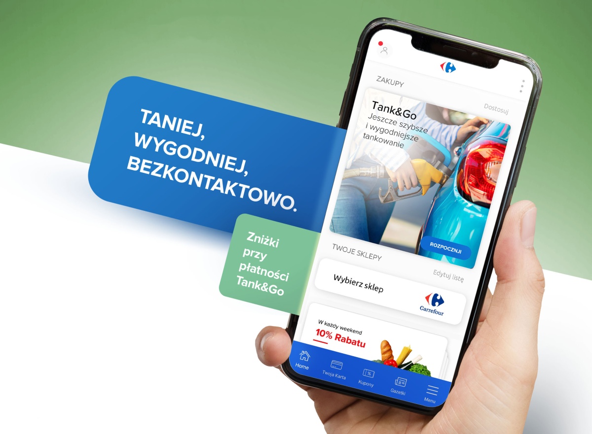 Carrefour i Mastercard rozwijają usługę Tank&Go