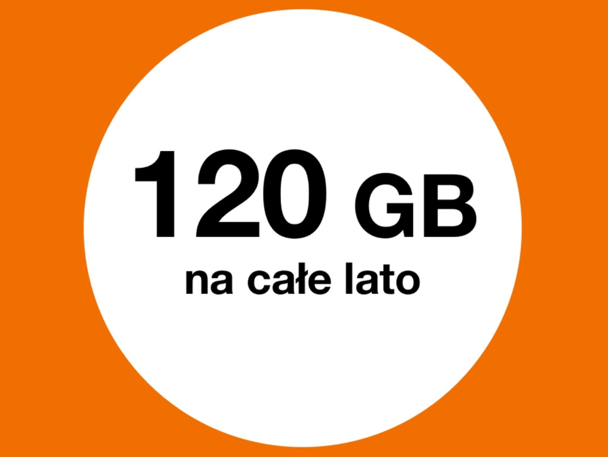 Orange na kartę: Pakiet 120 GB za 15 zł na całe lato