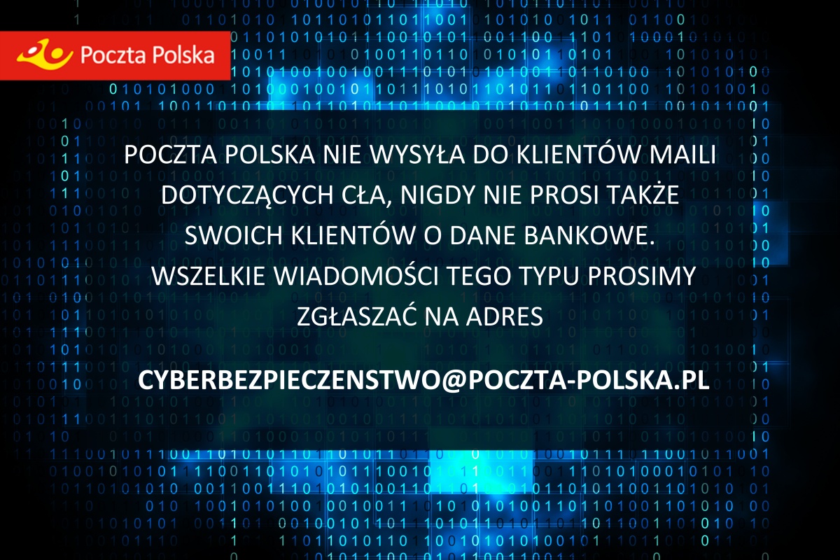 Poczta Polska ostrzega przed oszustwami związanymi z obsługą celną przesyłek spoza UE