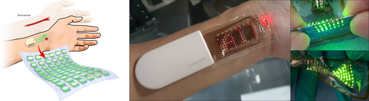 Samsung stworzył plaster z wyświetlaczem OLED - to koniec smartbandów?