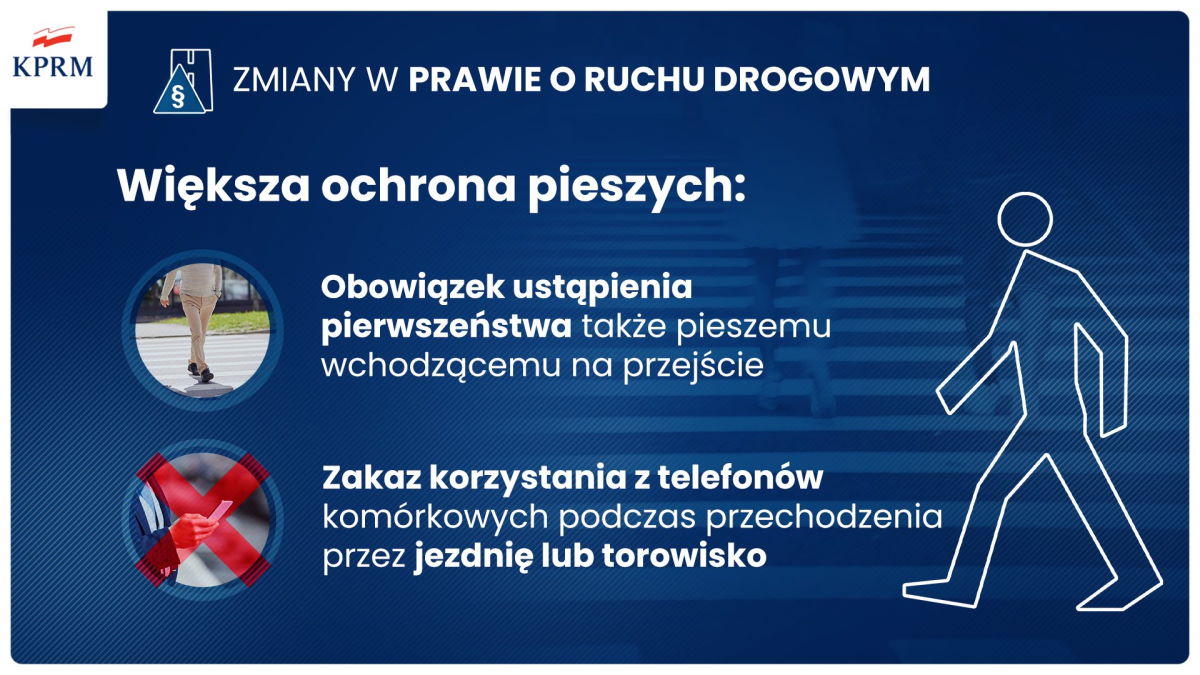 Możesz dostać mandat za korzystanie z telefonu na przejściu dla pieszych