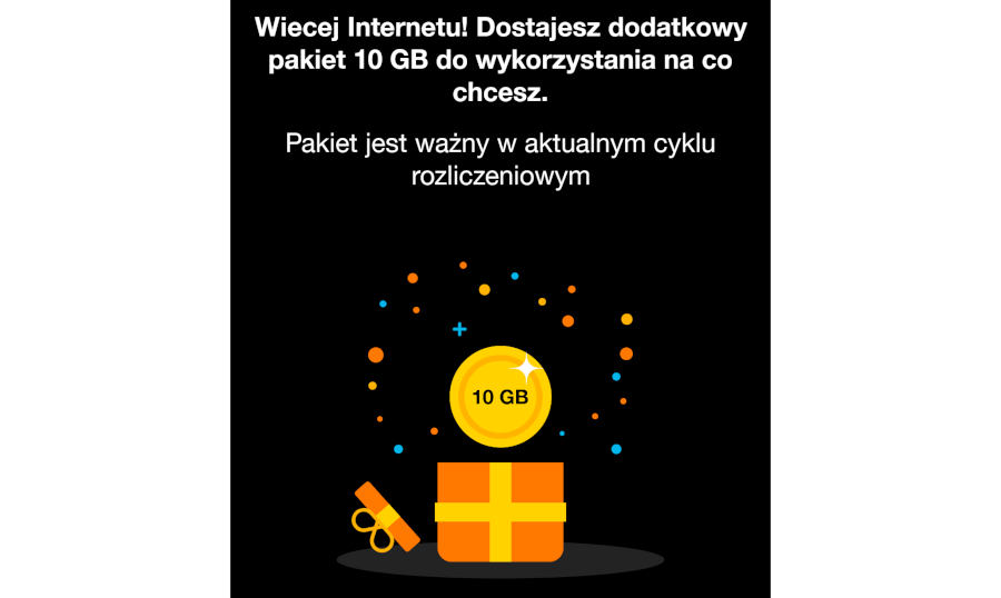 Rok korzystania za darmo lub gigabajty. Oto nowa środa z „Mój Orange”