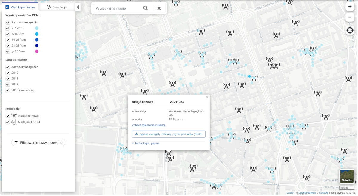SI2PEM już działa. Możesz sprawdzić promieniowanie wokół swojego domu