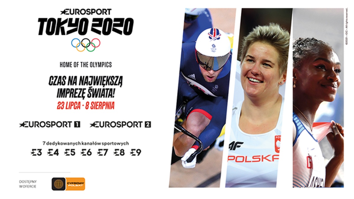 Cyfrowy Polsat: 7 dodatkowych kanałów Eurosport z Igrzyskami Olimpijskimi