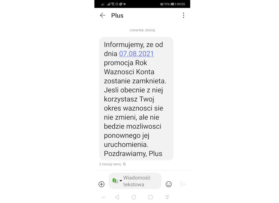 Plus zamyka promocję Rok Ważności Konta