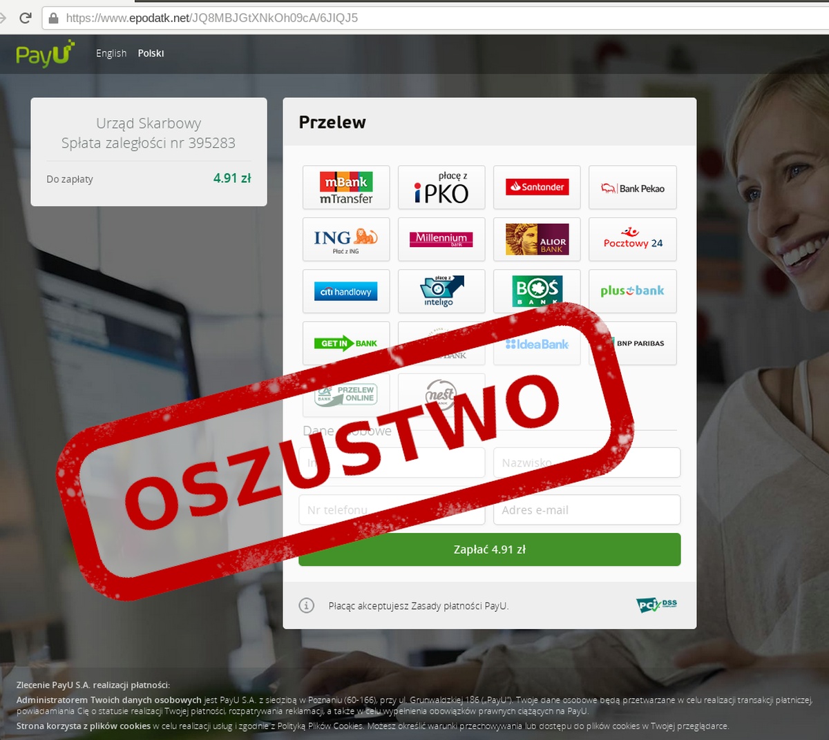 CERT Polska: Urząd Skarbowy wysłał Ci SMS o zaległym podatku? To oszustwo!