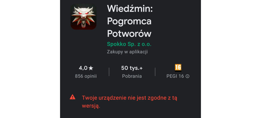 Falstart mobilnego Wiedźmina. Pogromca Potworów nie dla wszystkich