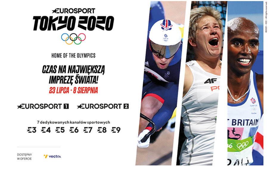Vectra i Multimedia udostępniają kanały Eurosport transmitujące IO Tokio 2020