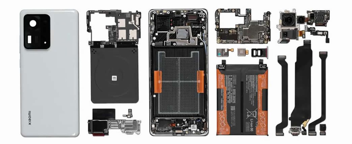 Xiaomi Mi Mix 4 rozłożony na części
